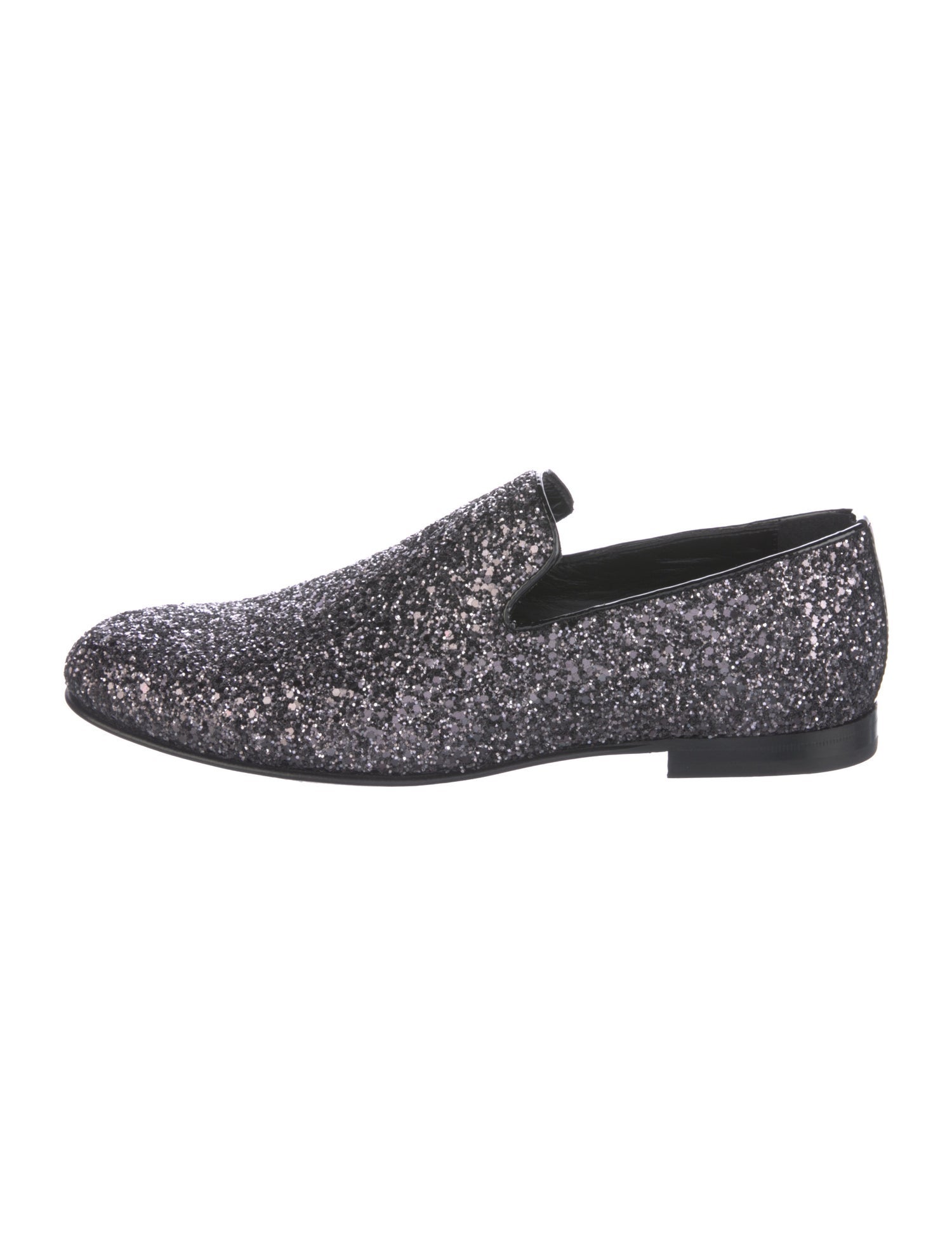 Jimmy Choo Glitter Accents Loafers