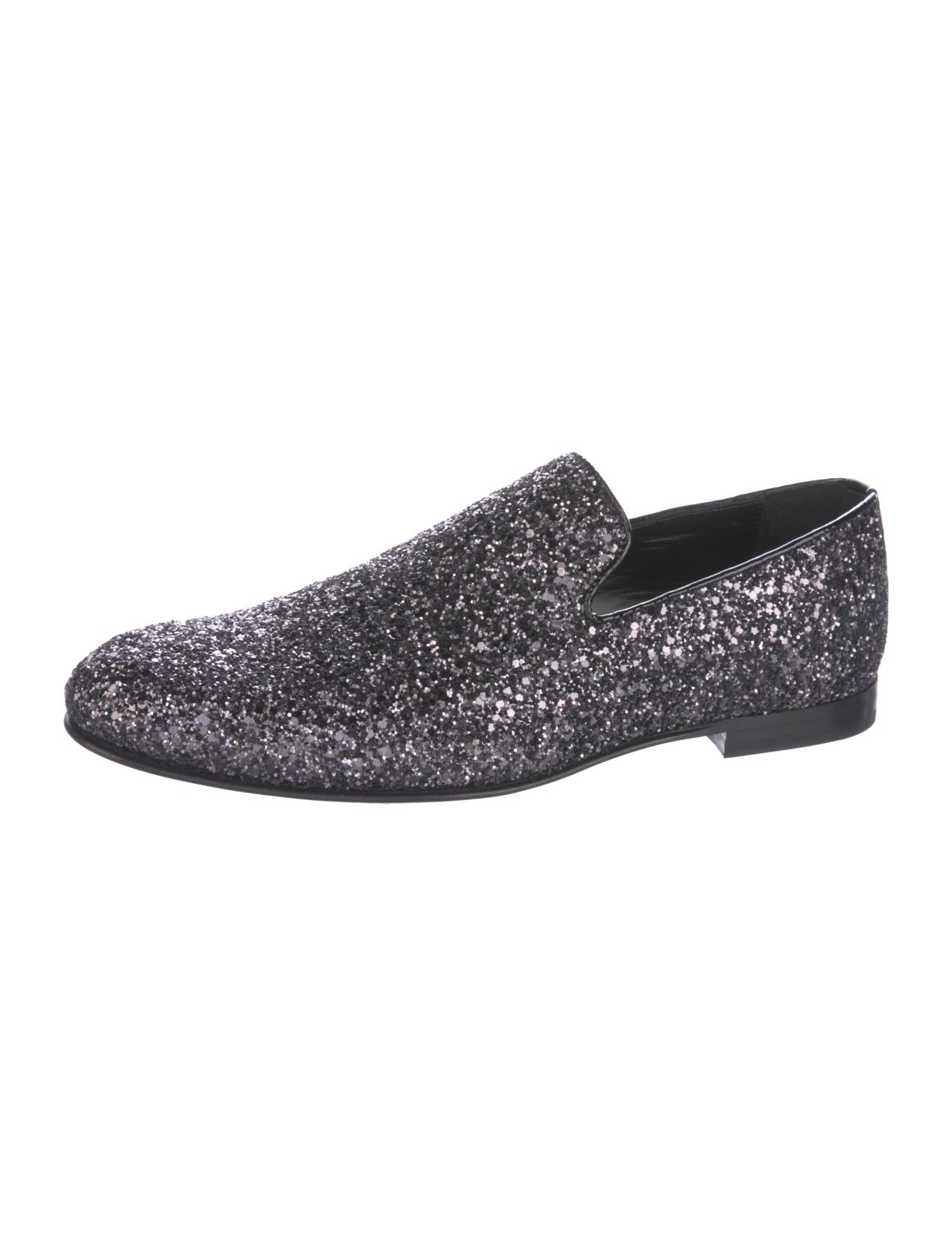 Jimmy Choo Glitter Accents Loafers