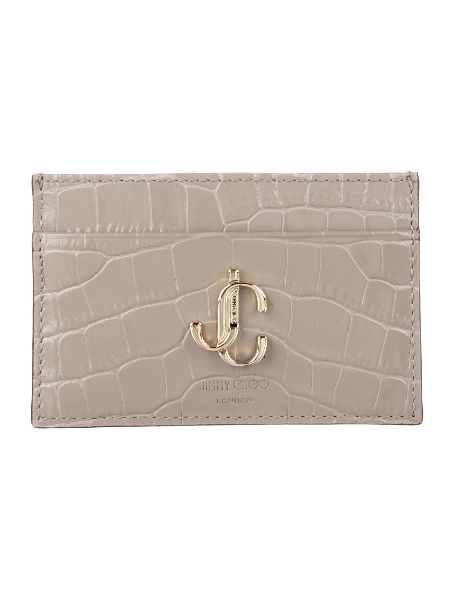 Jimmy Choo Embossed Leather Card Holder