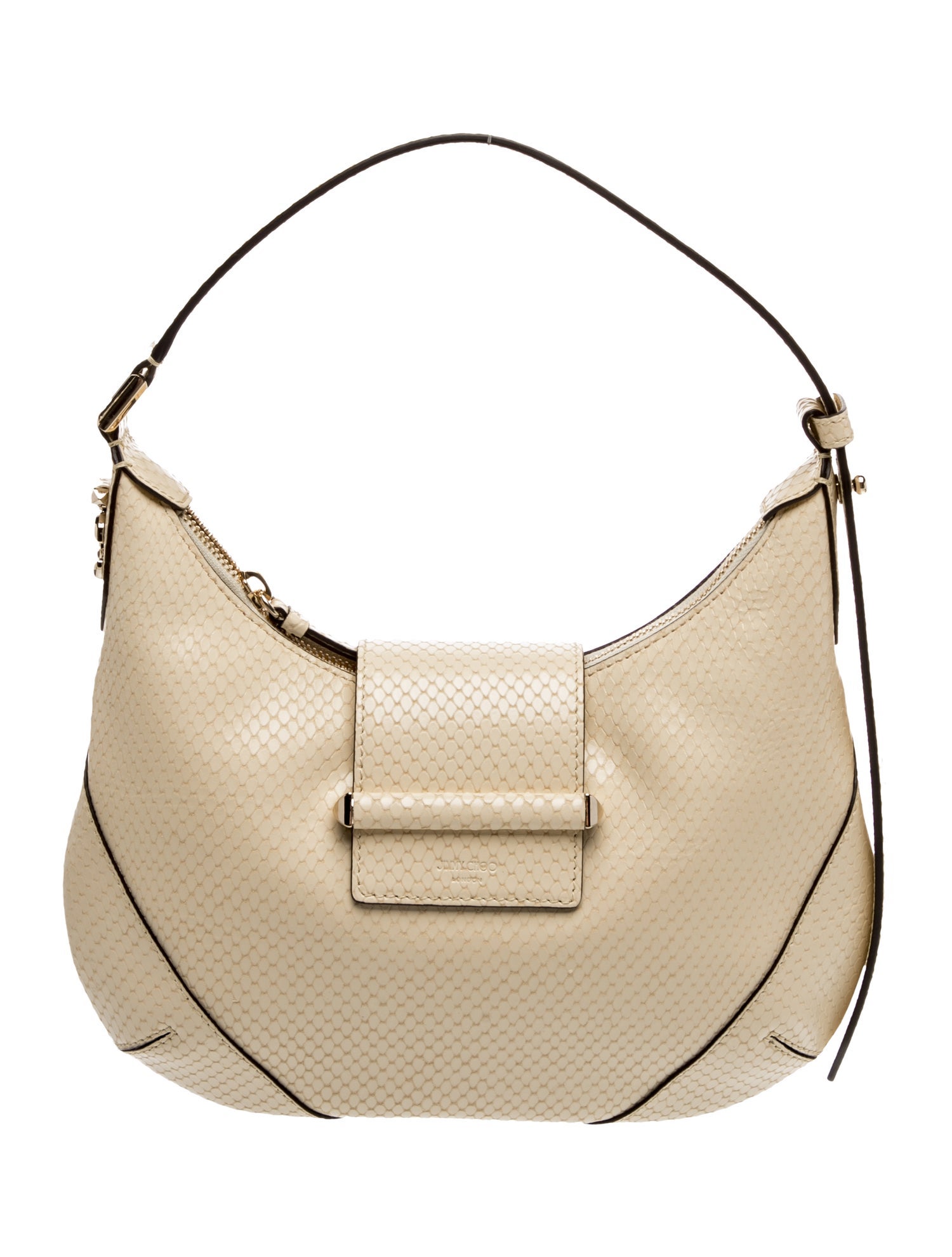 Jimmy Choo Embossed Leather Bar Bag Small w/ Tags