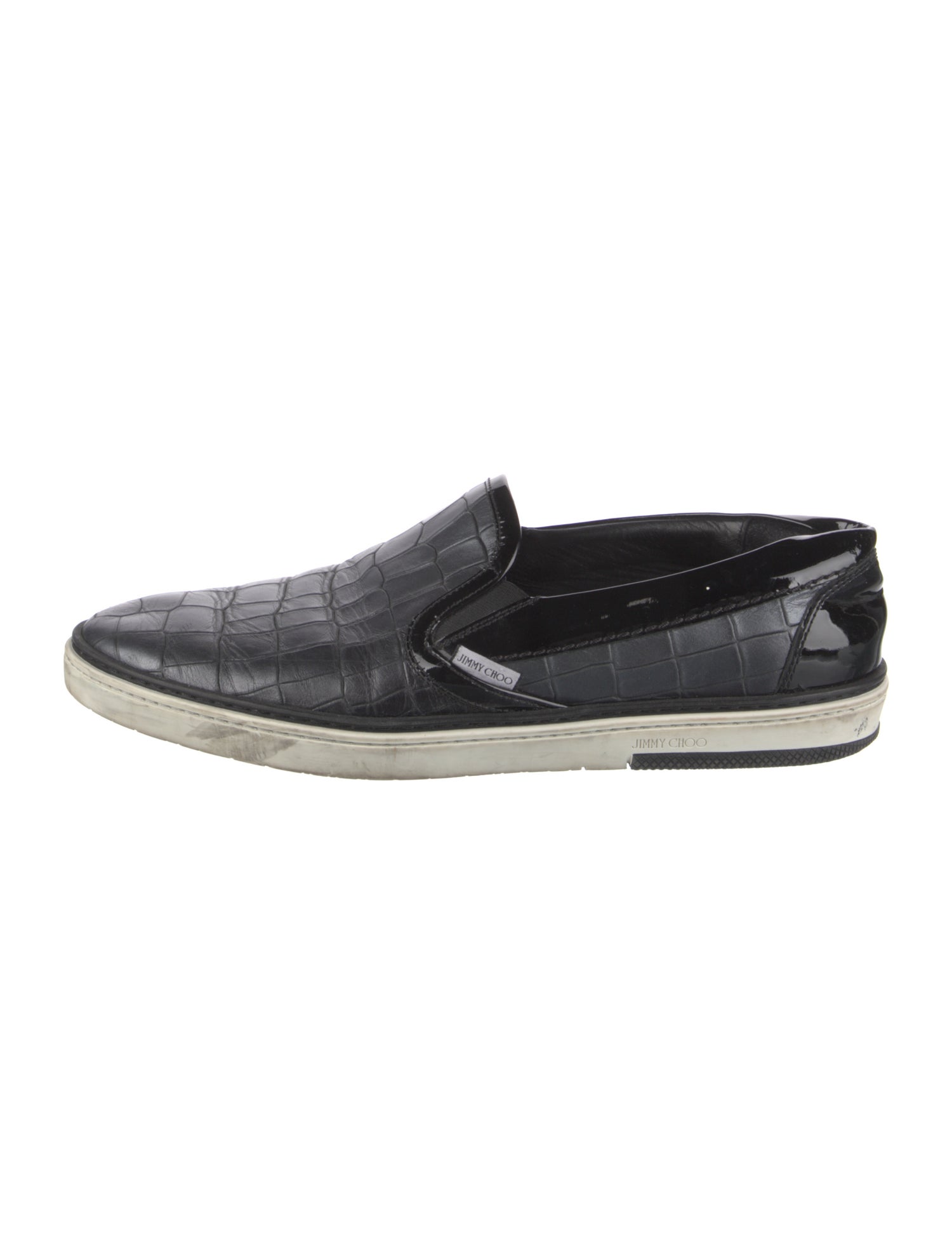 Jimmy Choo Embossed Leather Sneakers