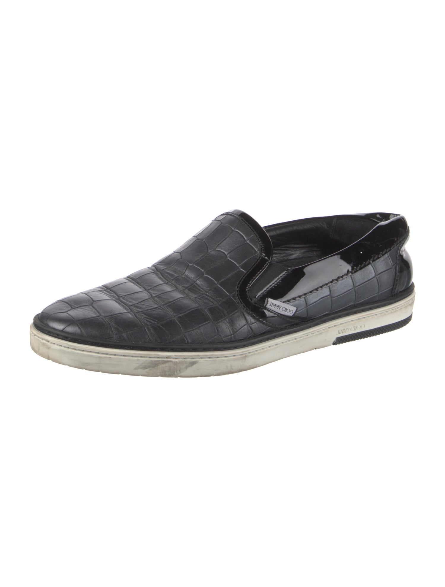 Jimmy Choo Embossed Leather Sneakers