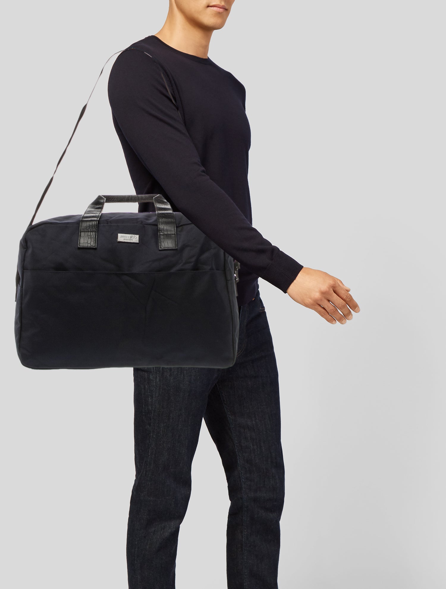 Jimmy Choo Canvas Briefcase