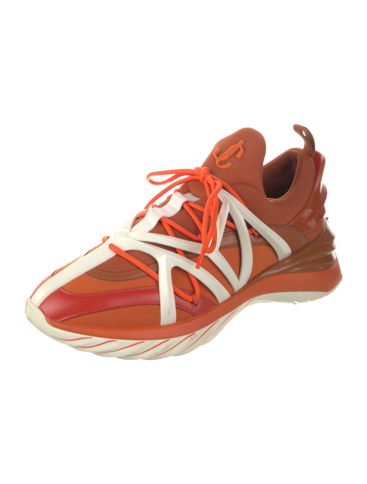 Jimmy Choo Nylon Printed Athletic Sneakers