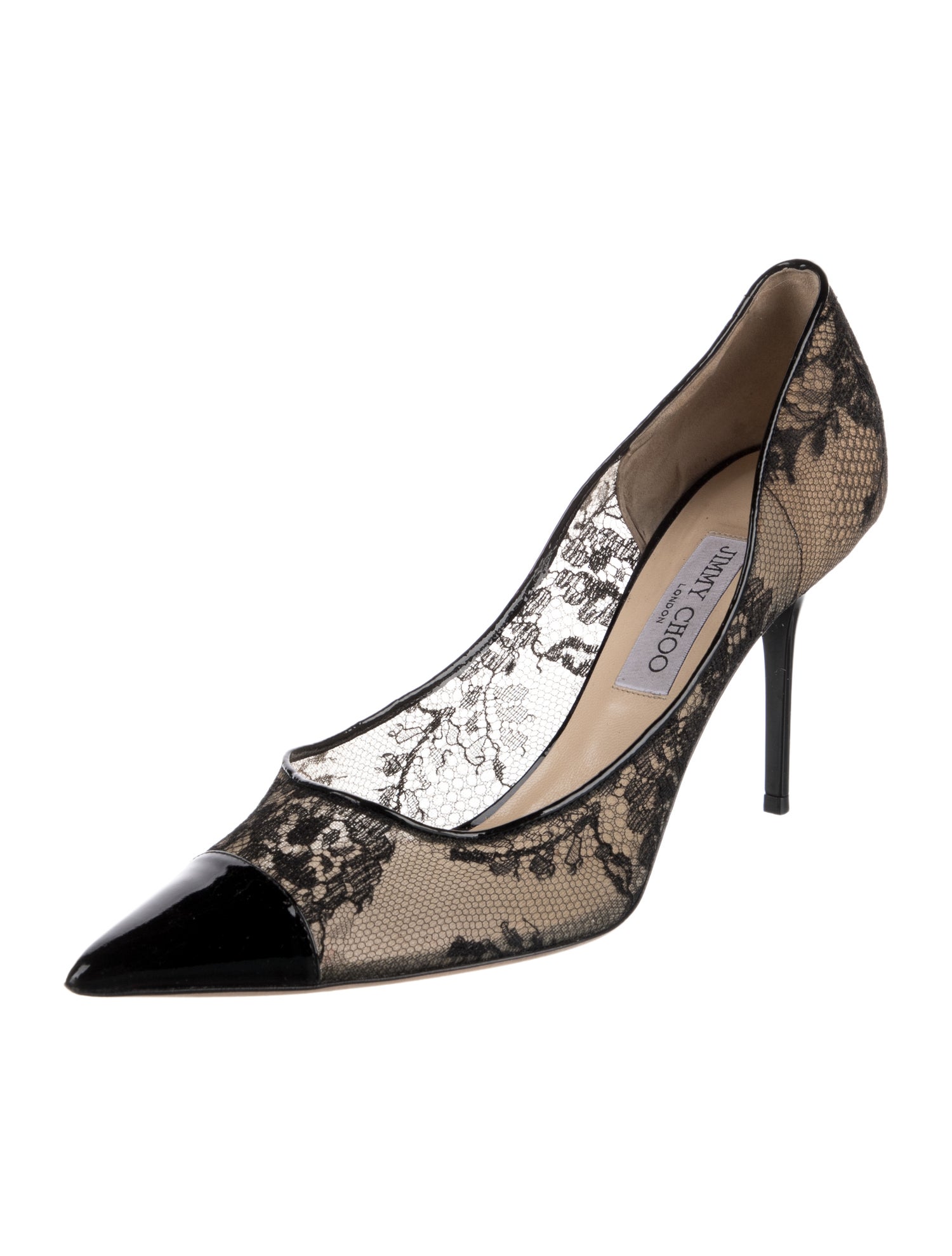 Jimmy Choo Lace Lace Pattern Pumps