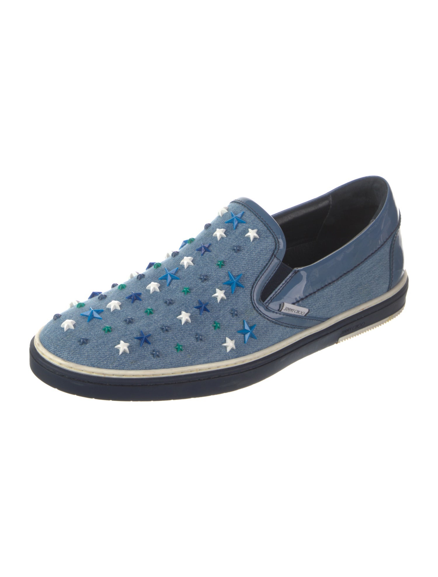 Jimmy Choo Denim Printed Sneakers
