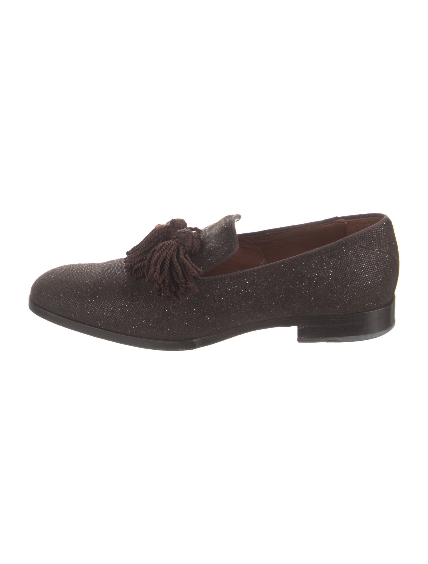Jimmy Choo Glitter Accents Loafers