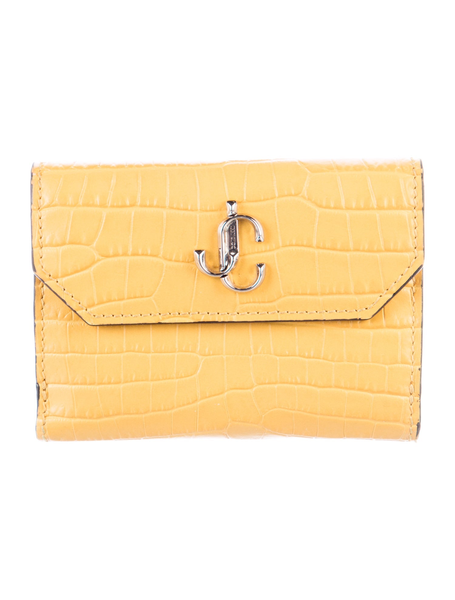Jimmy Choo Embossed Leather Compact Wallet