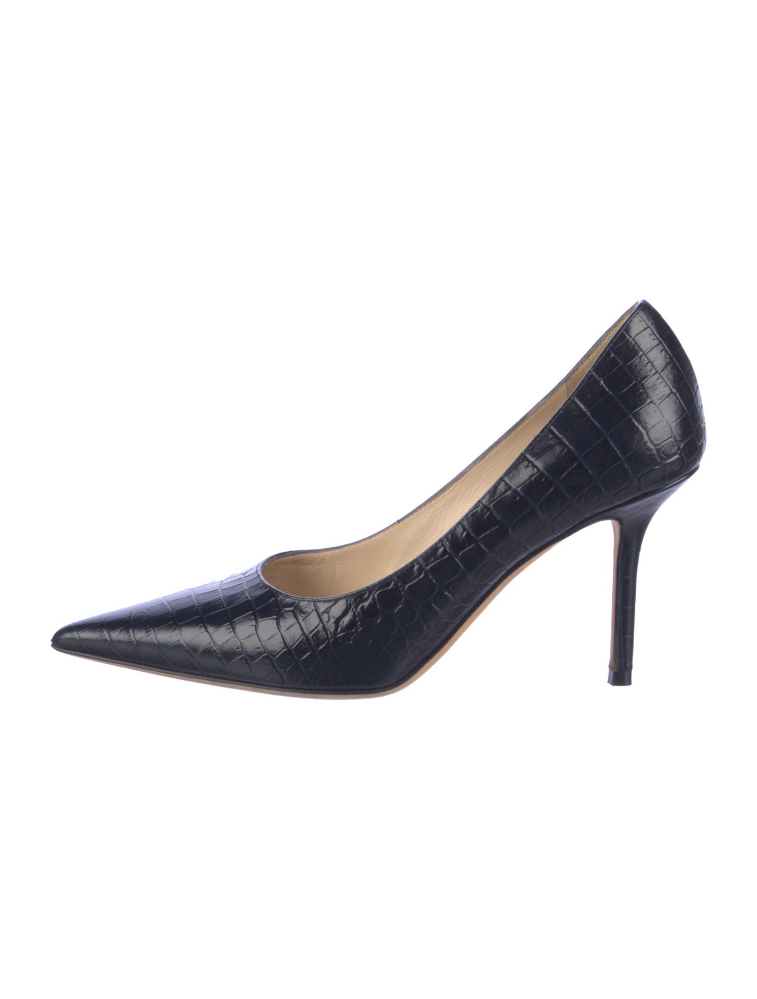Jimmy Choo Embossed Leather Pumps