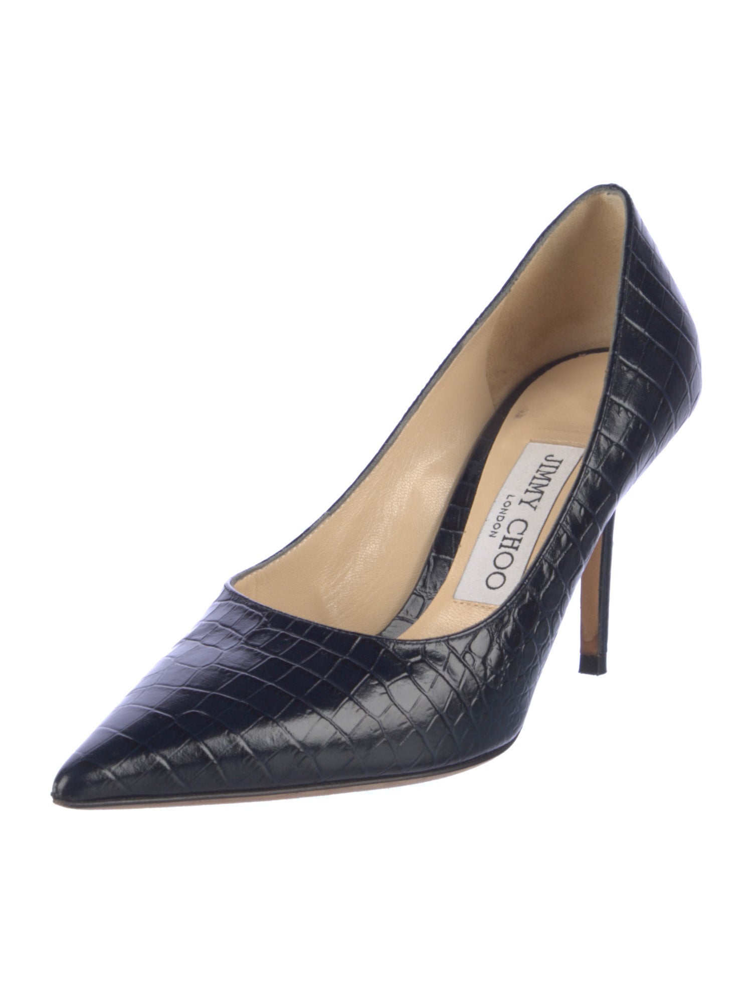 Jimmy Choo Embossed Leather Pumps
