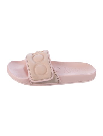 Pre-owned Jimmy Choo Leather Slides In Pink