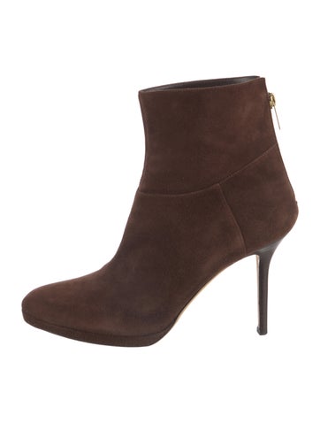 Pre-owned Jimmy Choo Suede Boots In Brown
