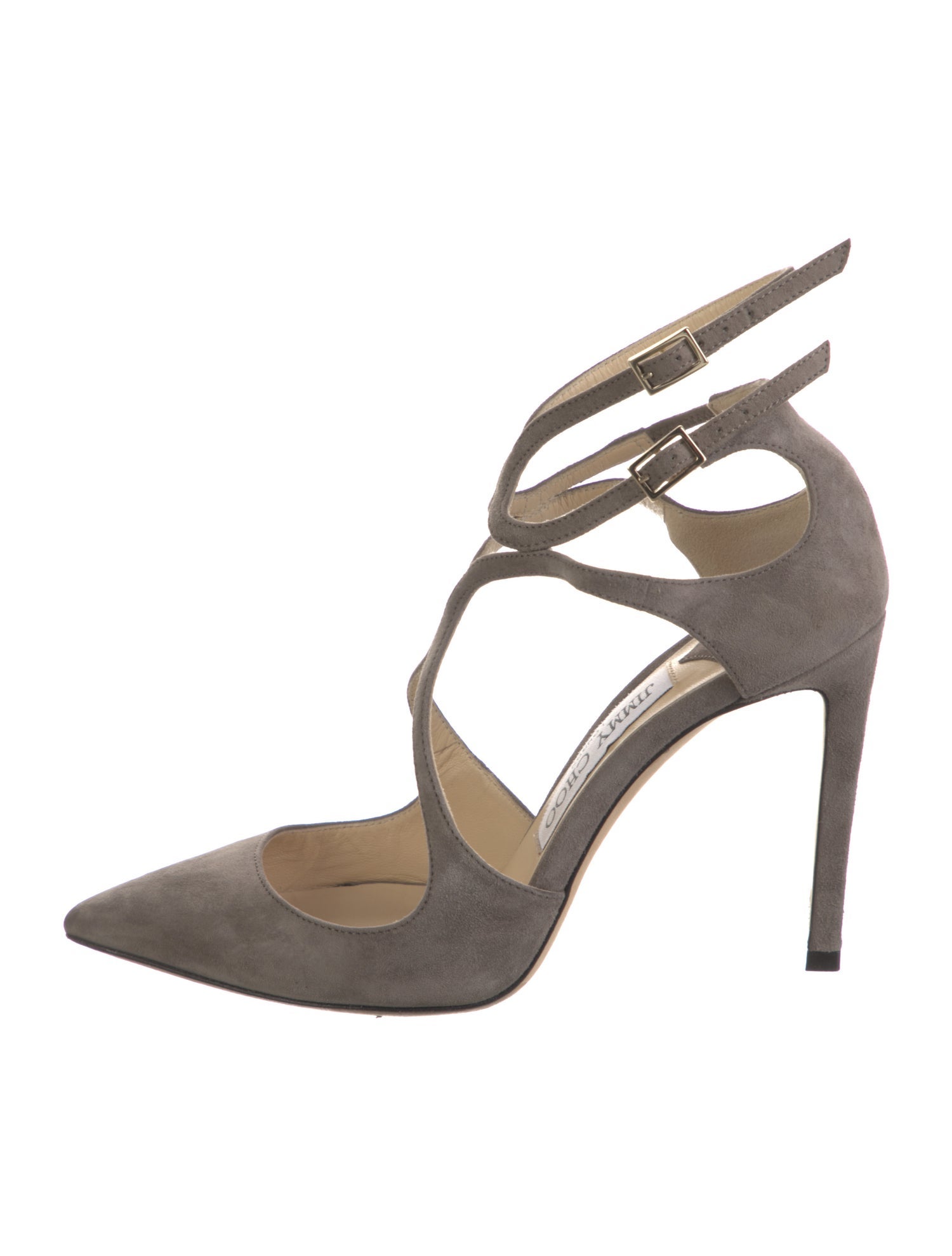 Jimmy Choo Suede Cutout Accent Pumps