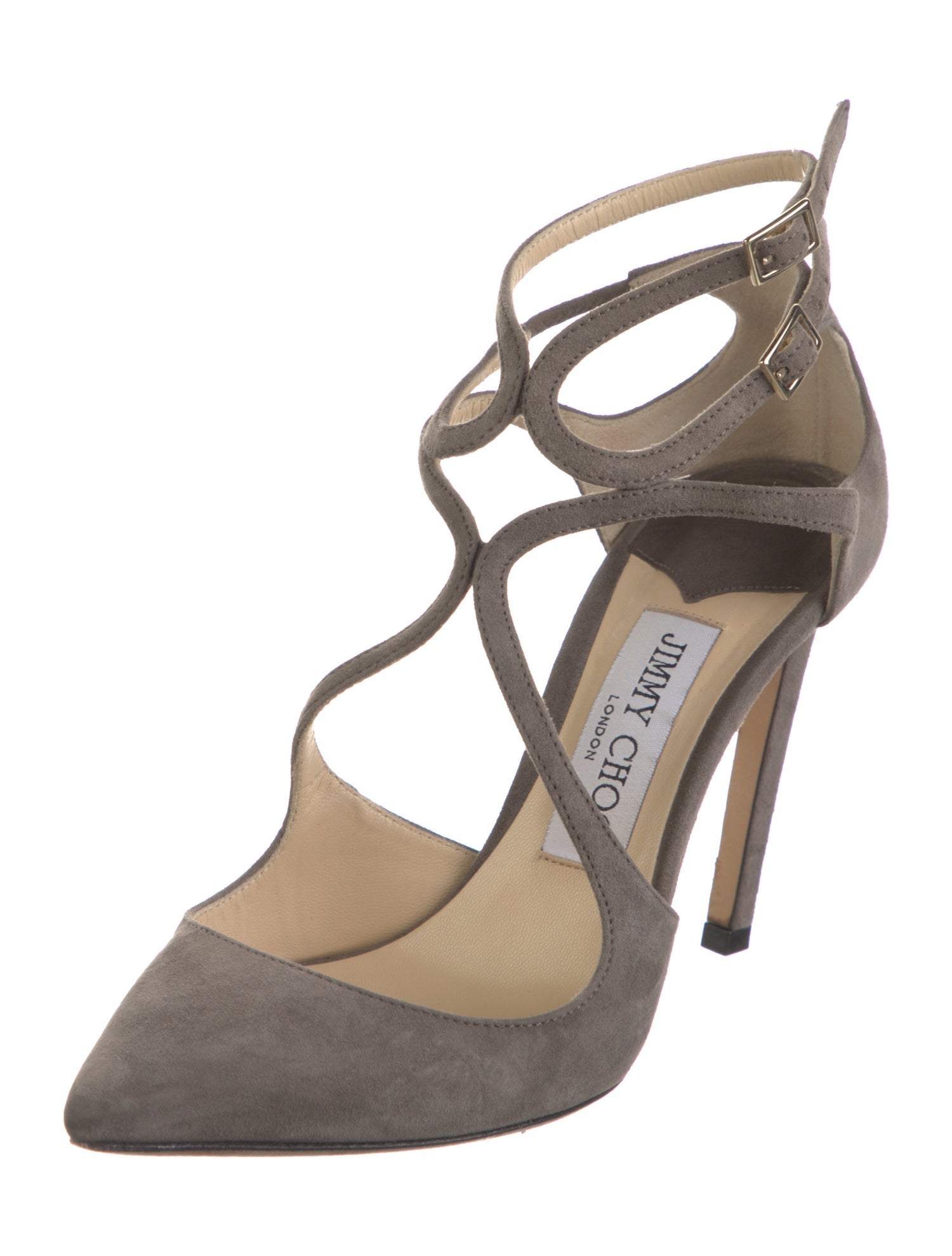 Jimmy Choo Suede Cutout Accent Pumps