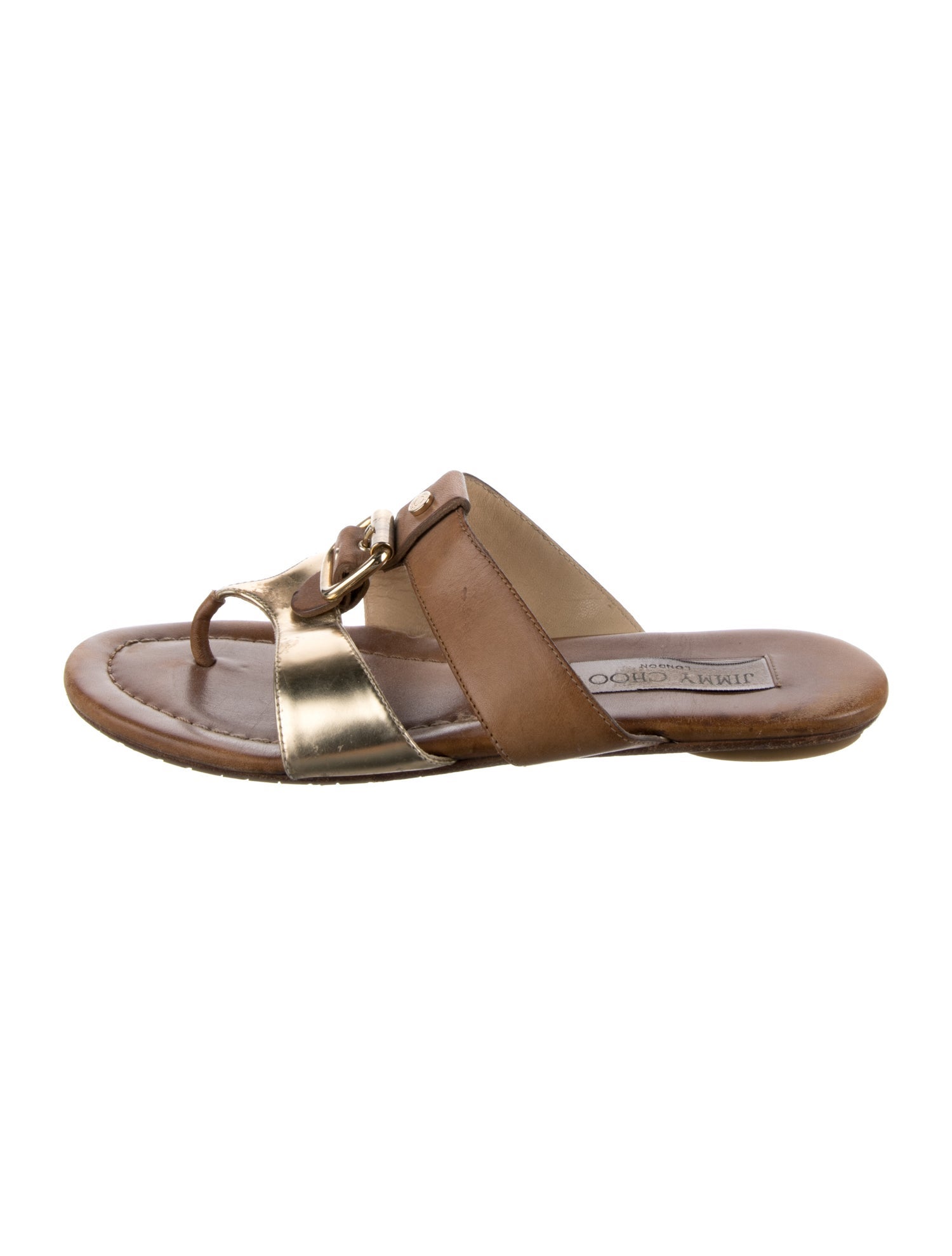 Jimmy Choo Leather Slides