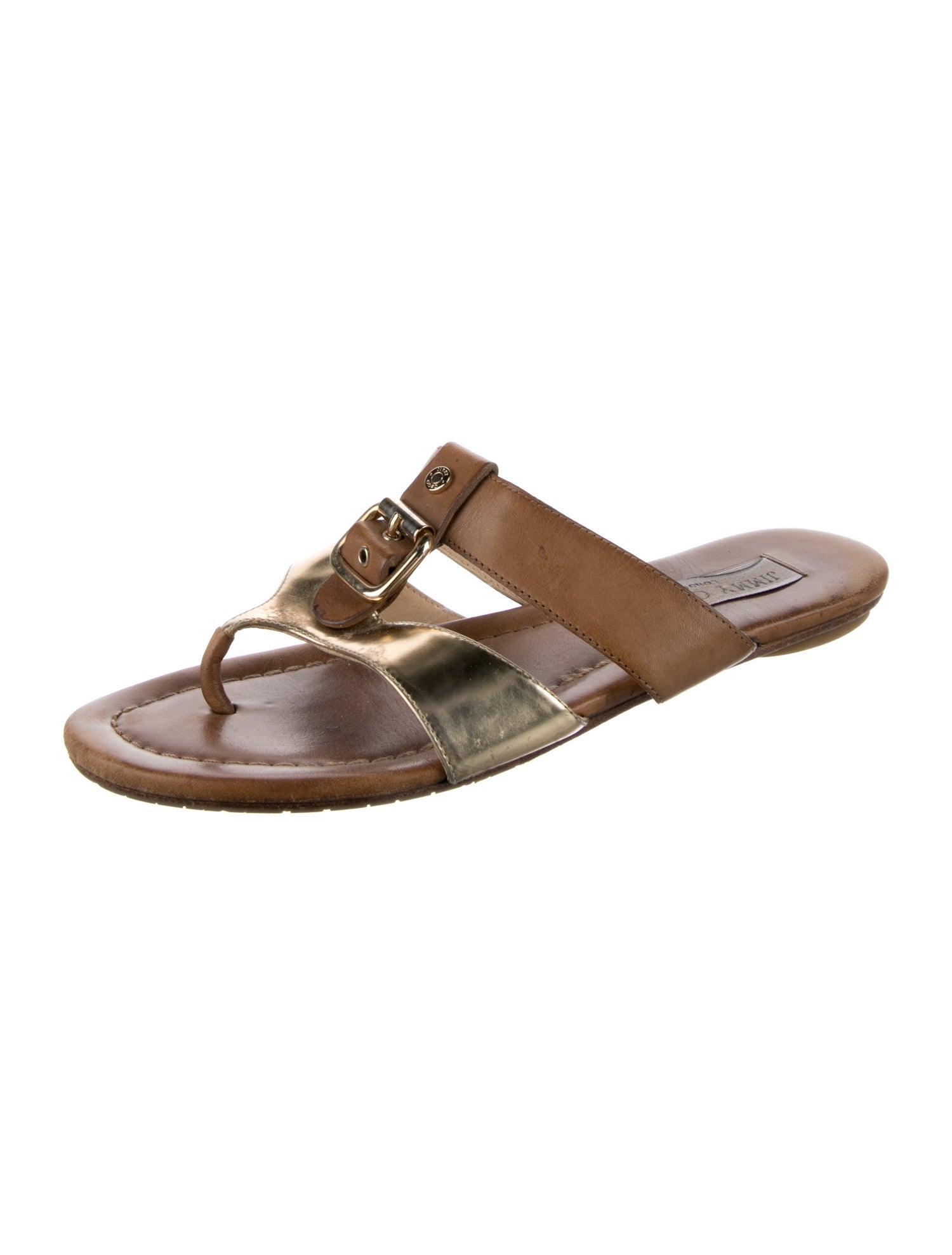 Jimmy Choo Leather Slides