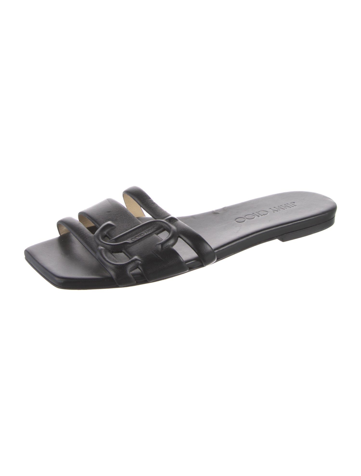 Jimmy Choo Leather Slides