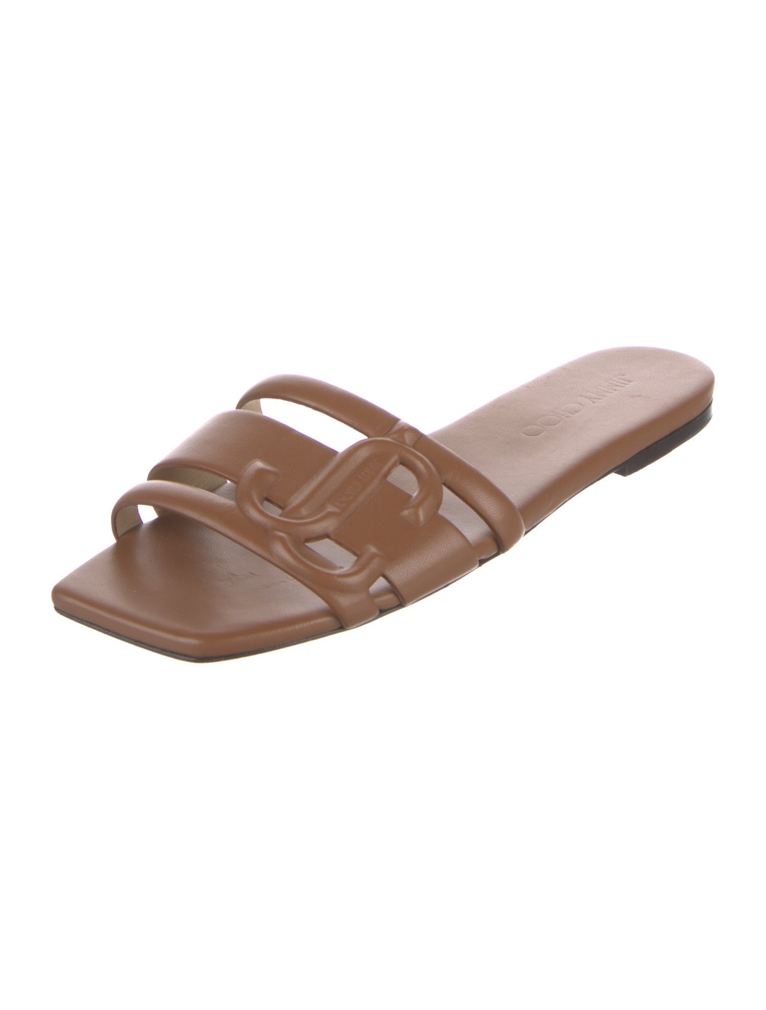 Jimmy Choo Leather Slides