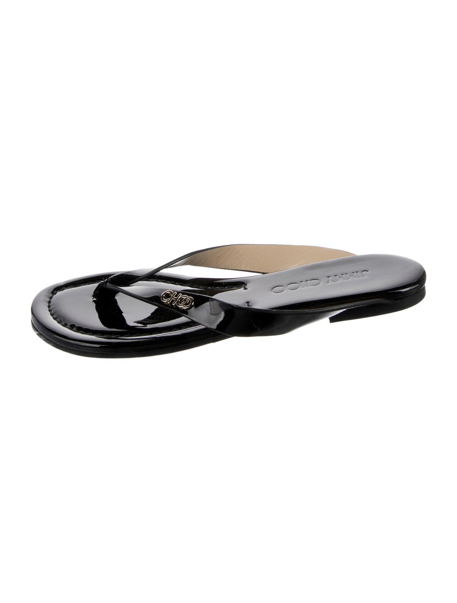 Jimmy Choo Patent Leather Slides