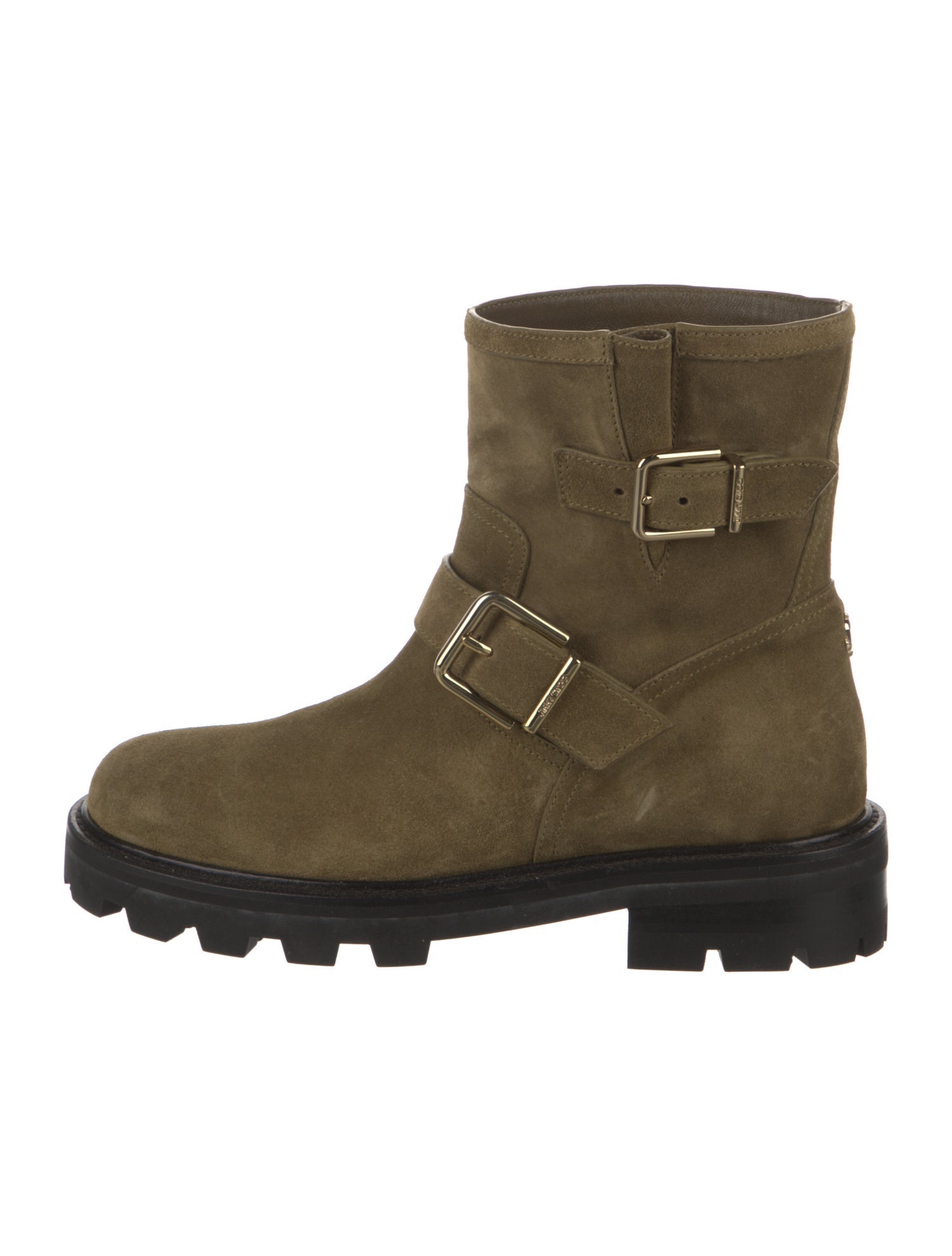 Jimmy Choo Suede Moto Boots