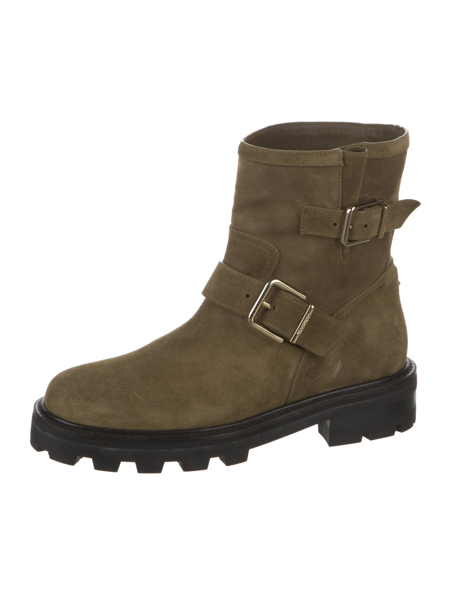 Jimmy Choo Suede Moto Boots