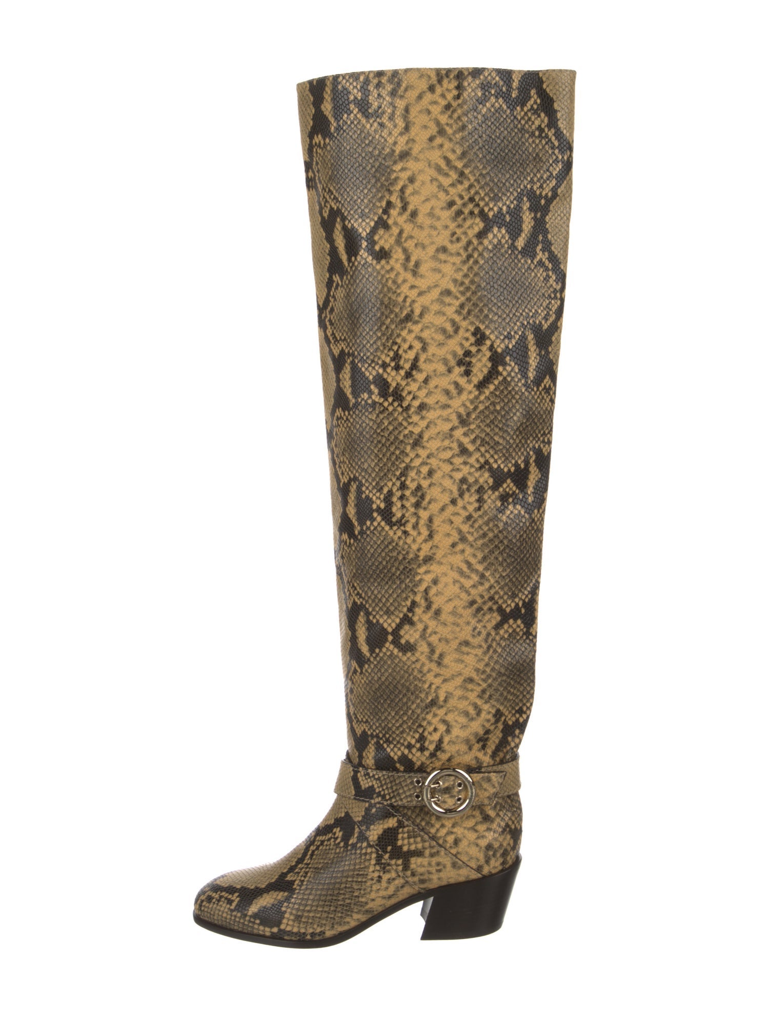 Jimmy Choo Leather Animal Print Boots
