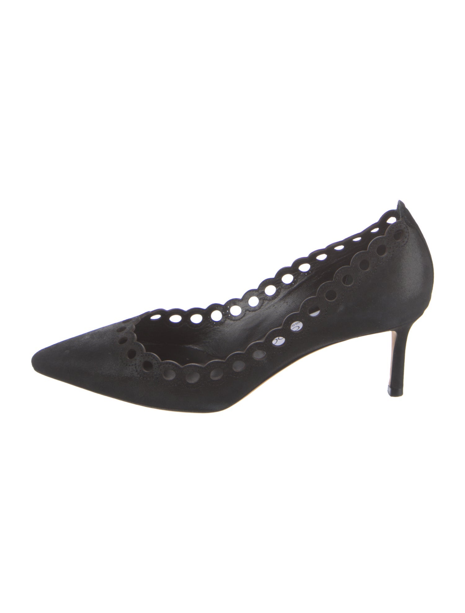 Jimmy Choo Suede Lasercut Accents Pumps