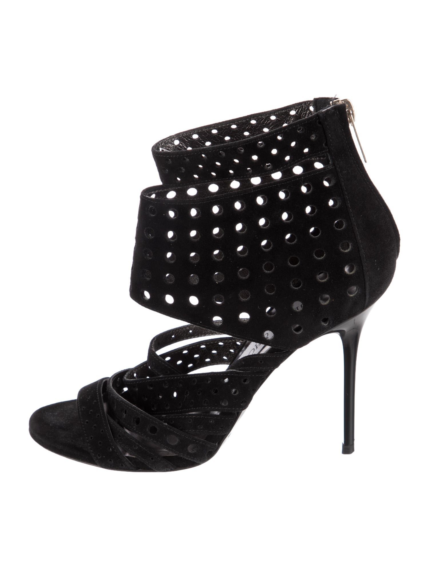 Jimmy Choo Suede Cutout Accent Sandals