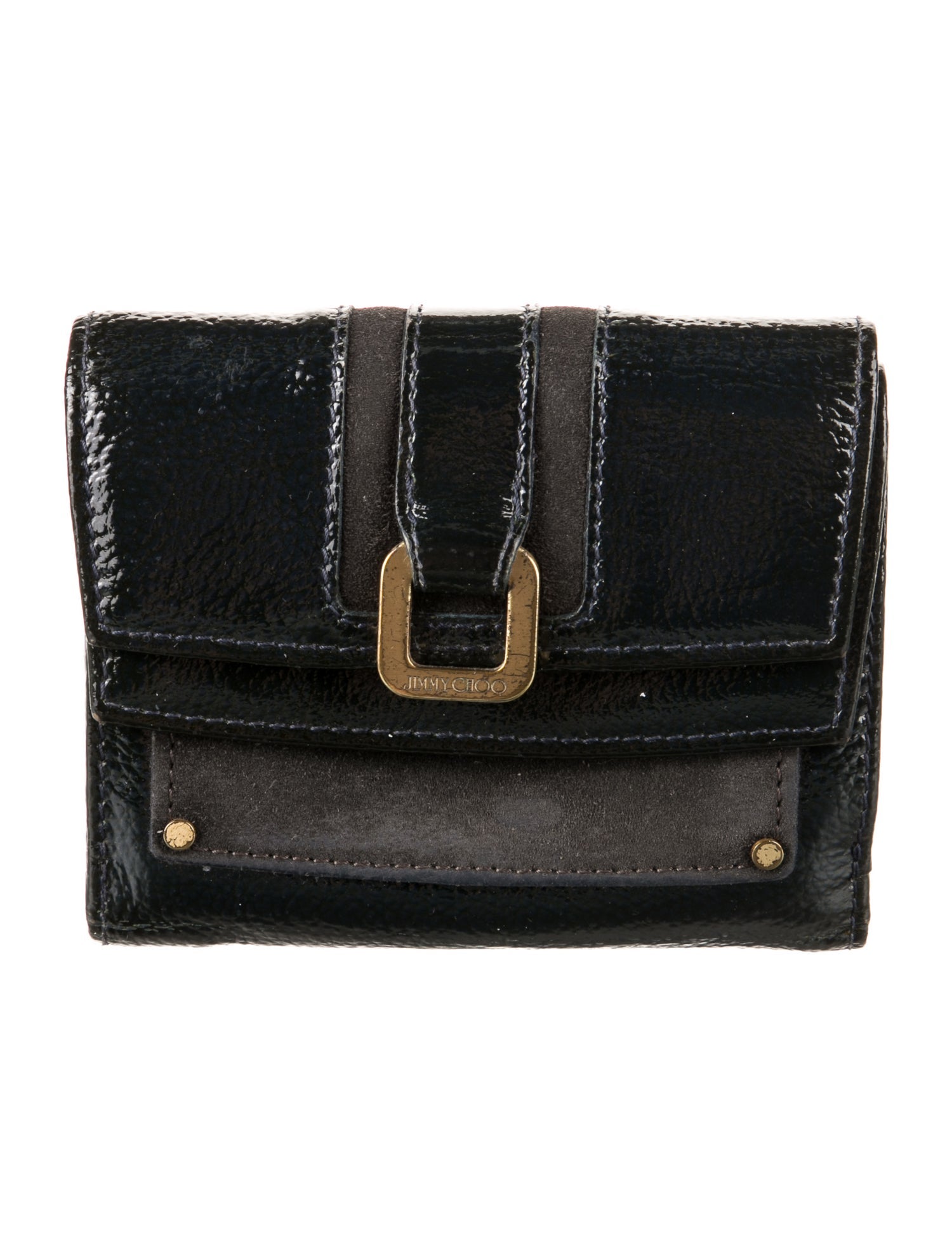 Jimmy Choo Patent Leather Compact Wallet
