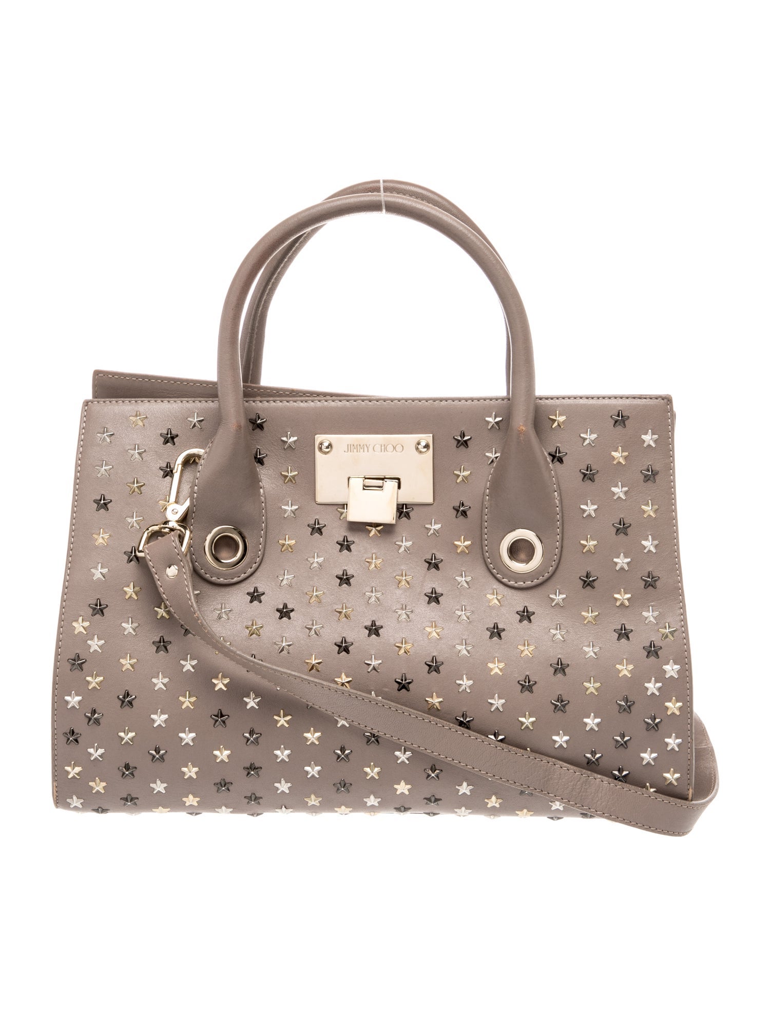 Jimmy Choo Leather Top Handle Bag