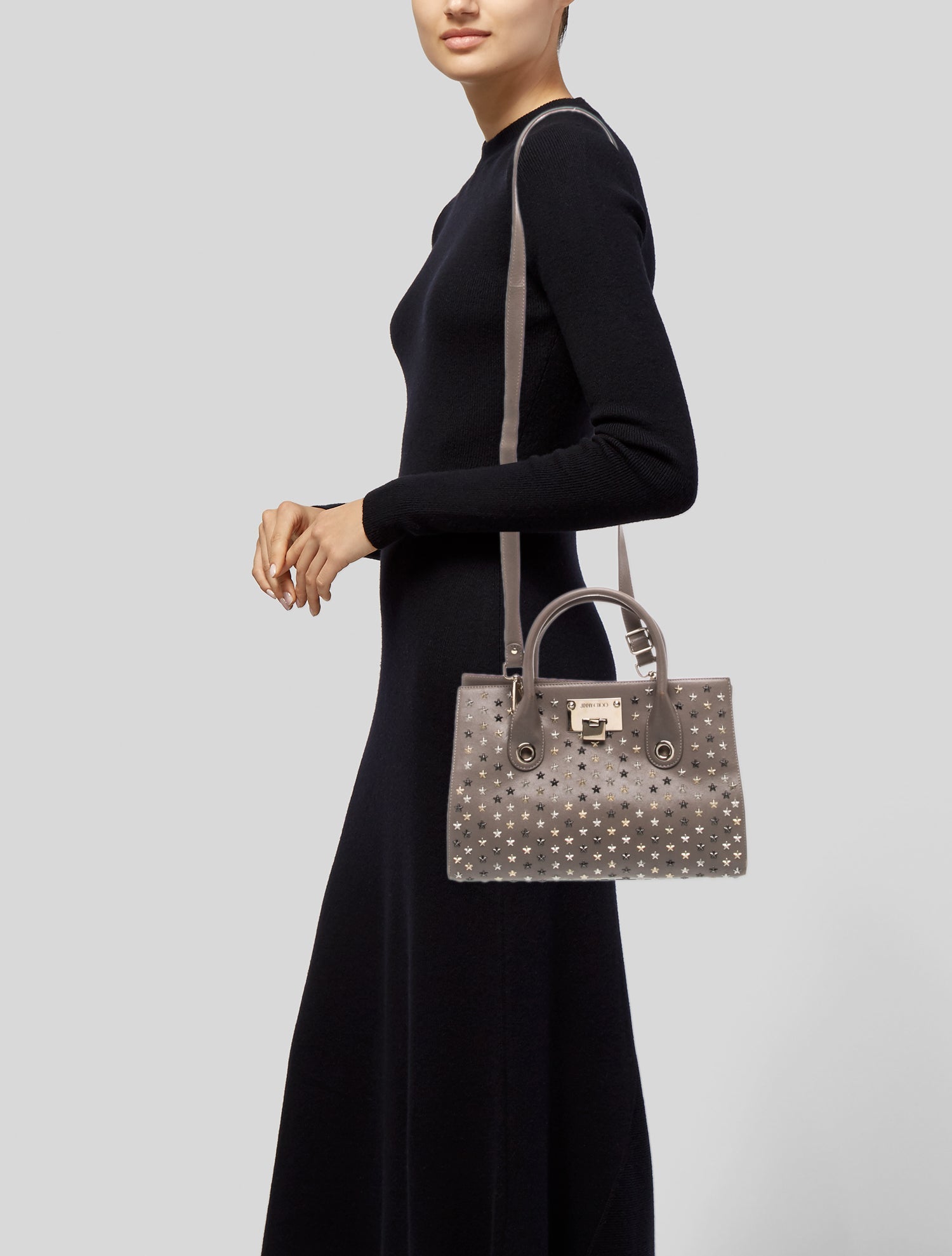 Jimmy Choo Leather Top Handle Bag