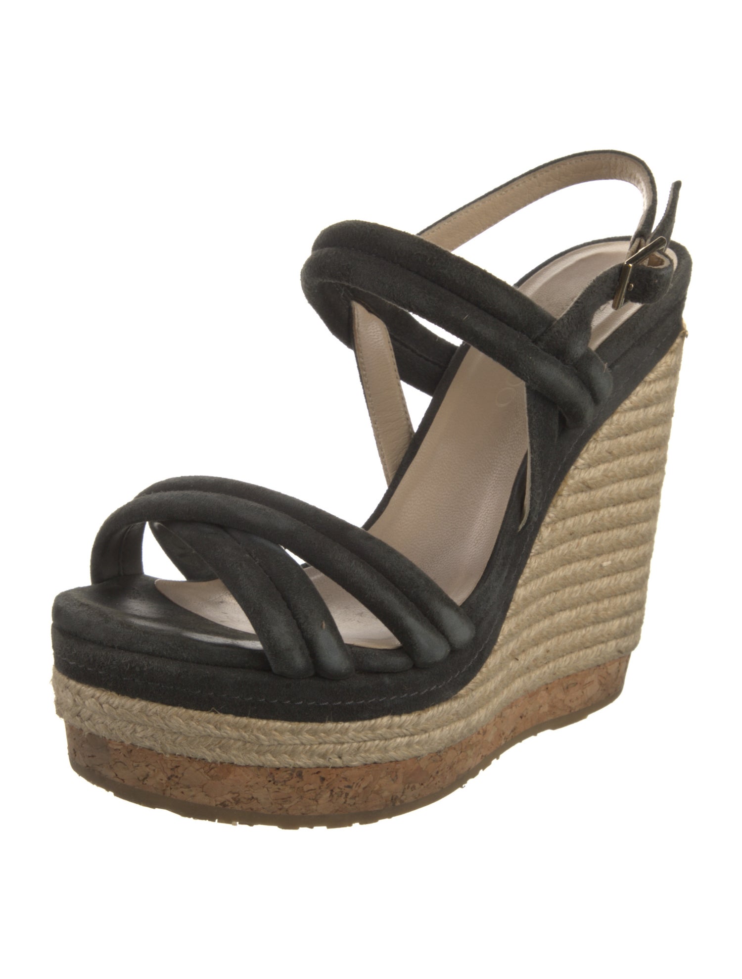 Jimmy Choo Suede Colorblock Pattern Slingback Pumps