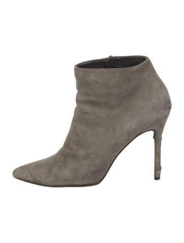 Pre-owned Jimmy Choo Suede Boots In Gray
