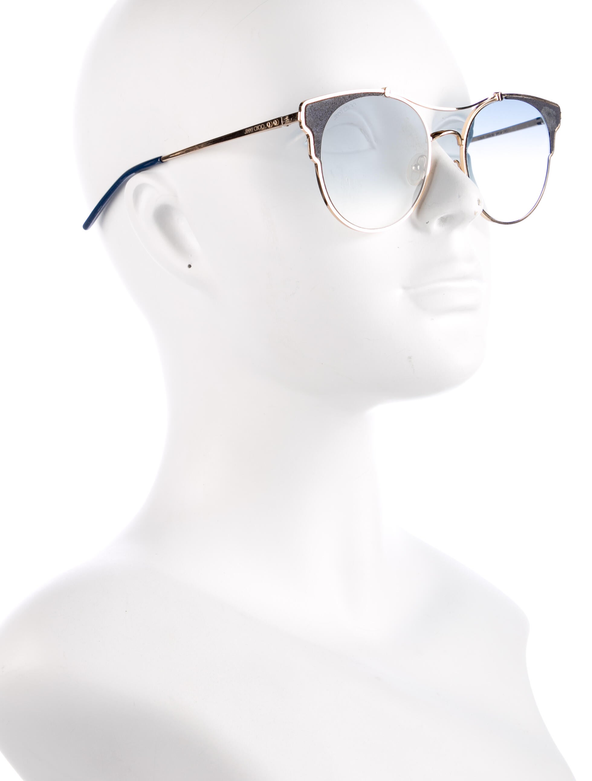 Jimmy Choo Wayfarer Gradient Sunglasses - Blue Sunglasses