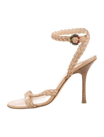 Jimmy Choo Braided Leather Sandals