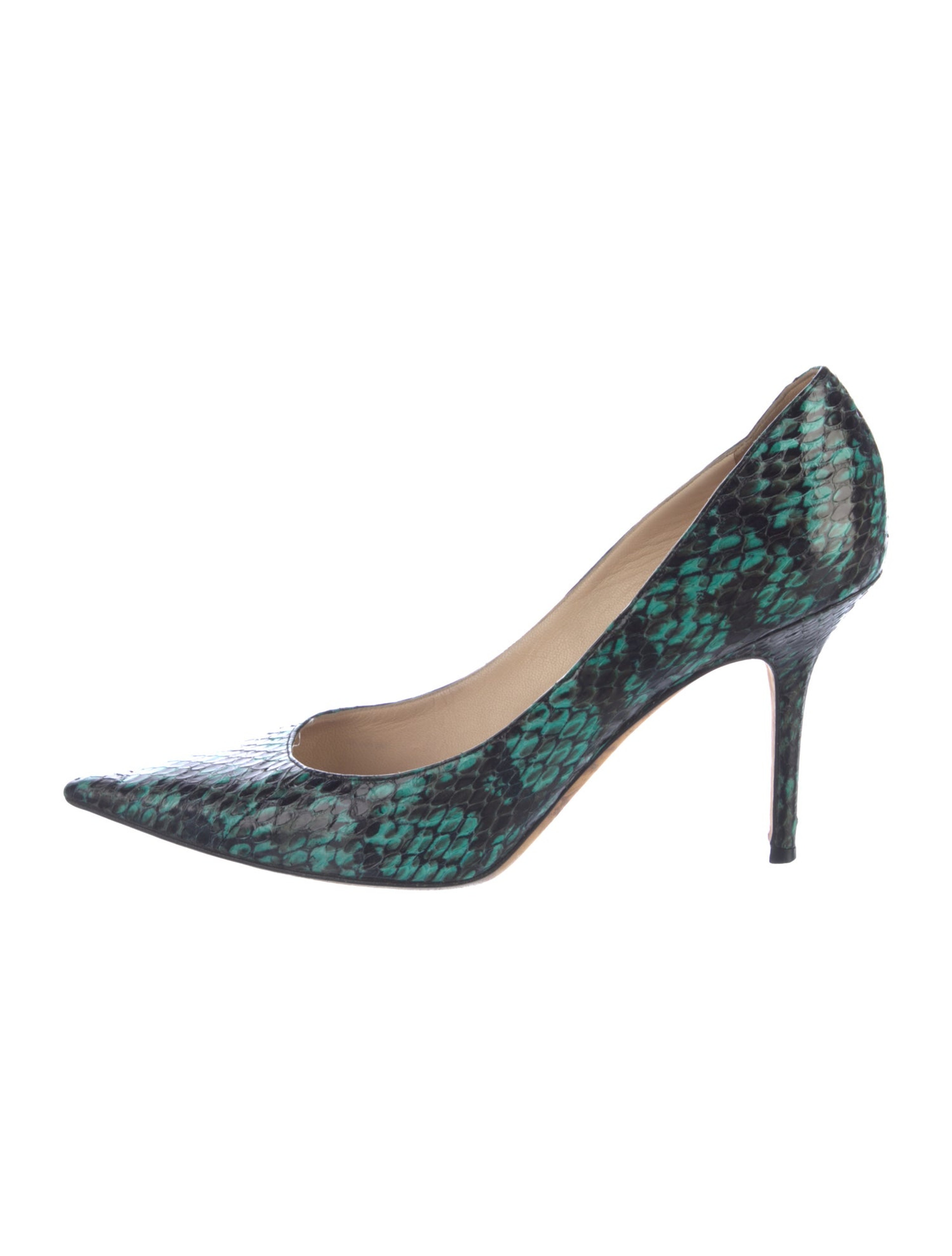 Snakeskin Animal Print Pumps