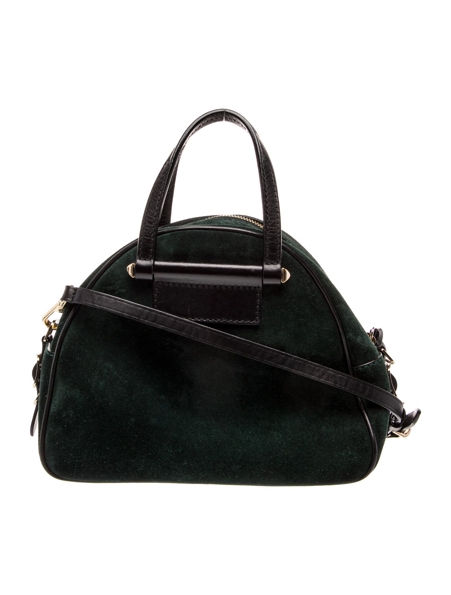 Jimmy Choo Suede Varenne - Green Handle Bags, Handbags - JIM498933
