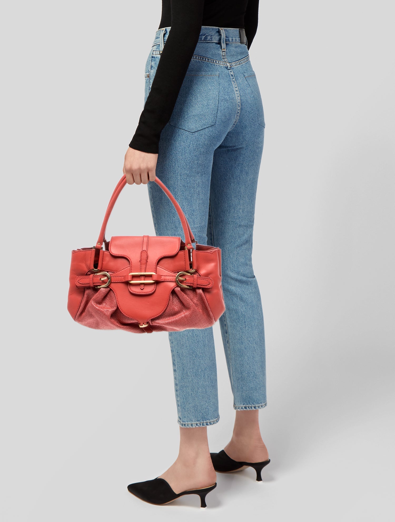 Jimmy Choo Raffia Top Handle Bag Vintage
