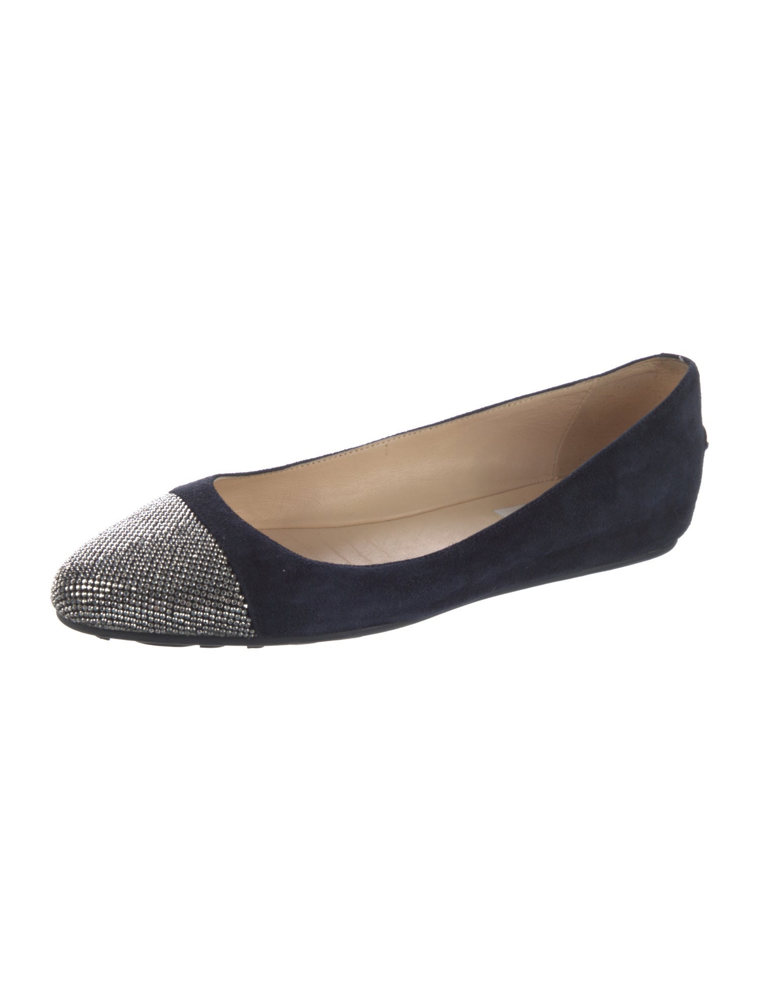Jimmy Choo Suede Animal Print Ballet Flats