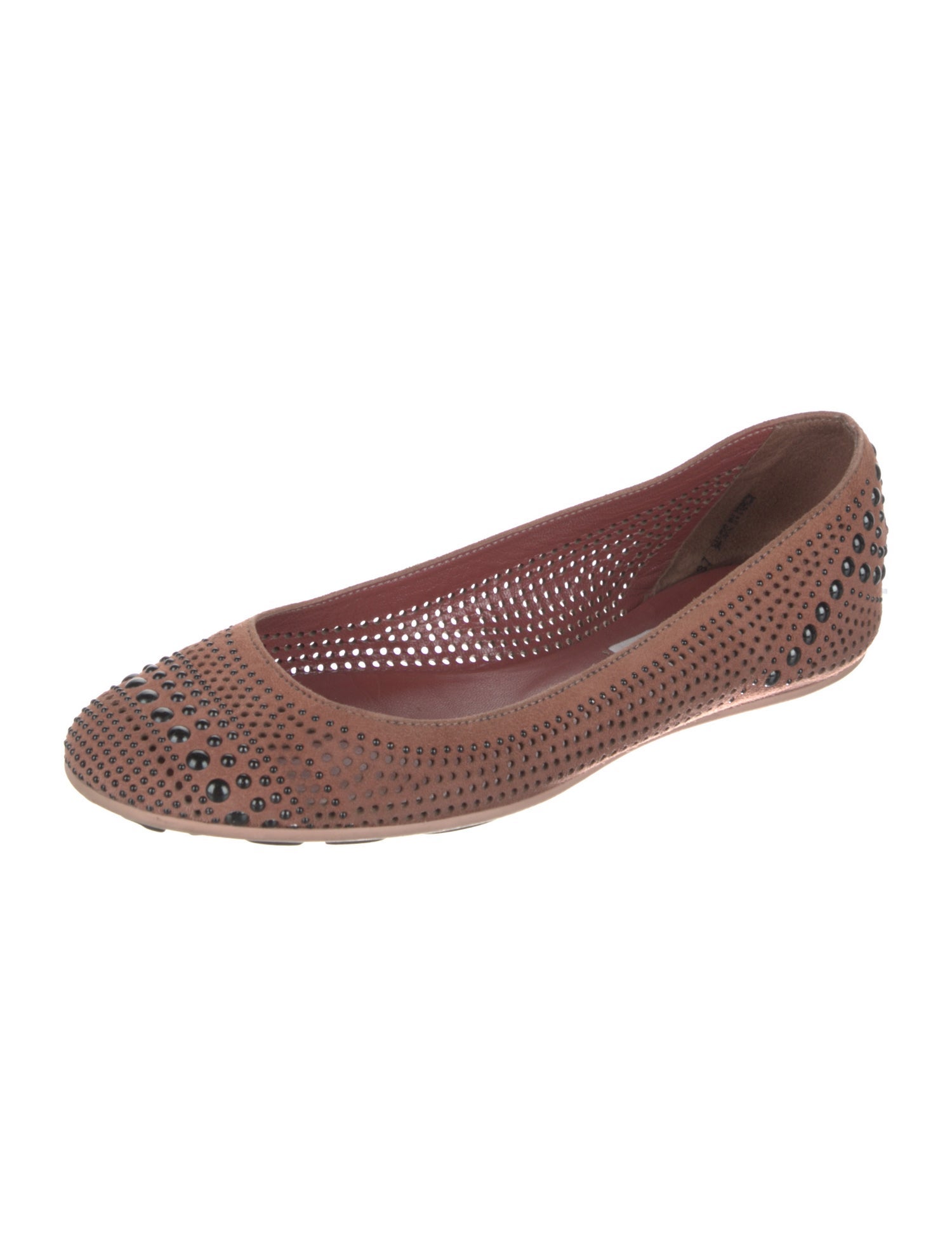 Jimmy Choo Suede Printed Ballet Flats