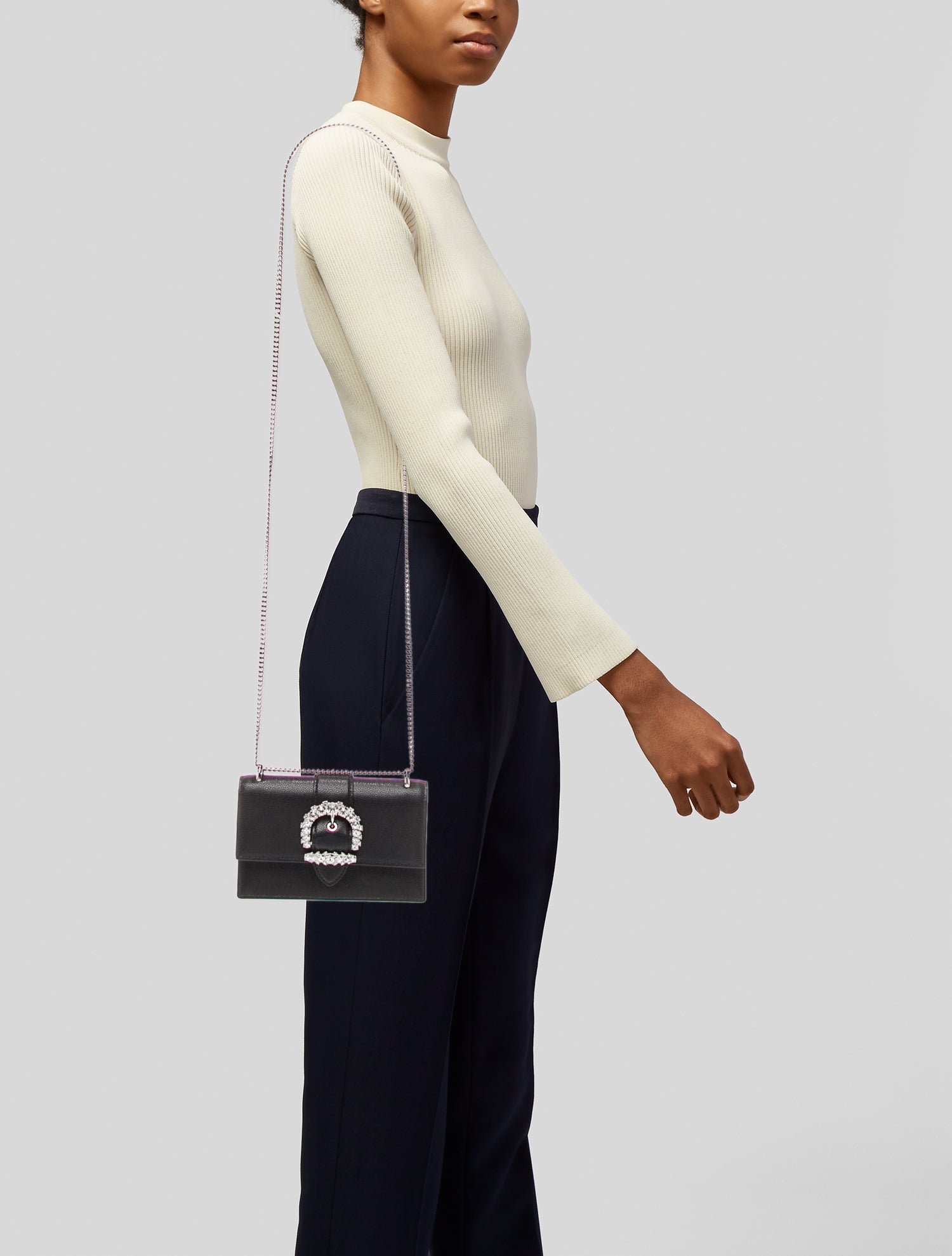 Jimmy Choo Zodiac Crossbody Bag - Black Crossbody Bags, Handbags