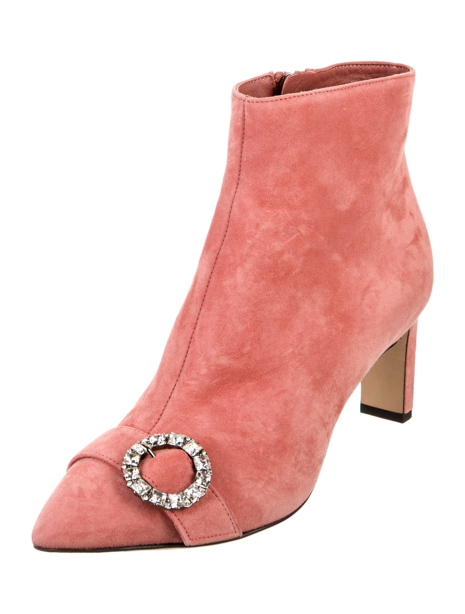 Jimmy Choo Suede Crystal Embellishments Boots