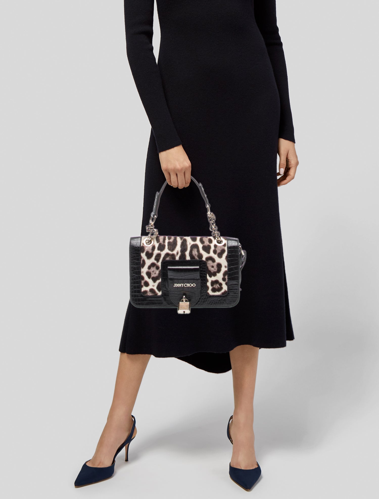 Jimmy Choo Ponyhair Shoulder Bag - Brown Shoulder Bags, Handbags