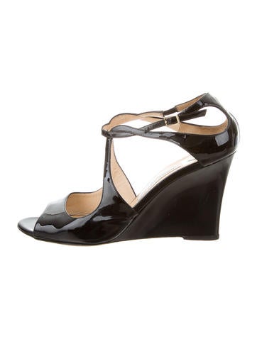 Jimmy Choo Multistrap Wedge Sandals