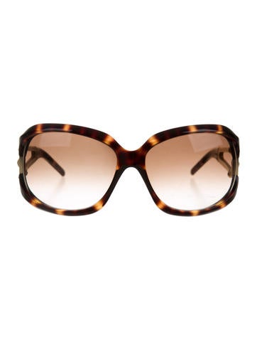 Jimmy Choo Tortoiseshell Marge Sunglasses
