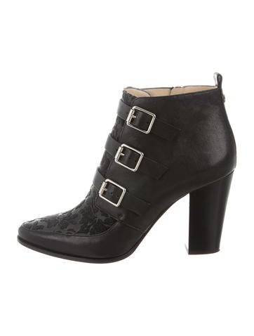 Jimmy Choo Brocade Leather Boots