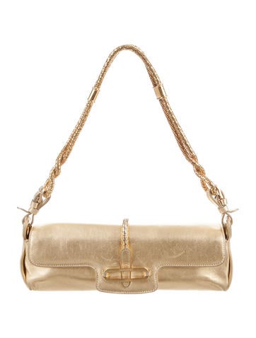 Jimmy Choo Metallic Leather Cosmo Bag