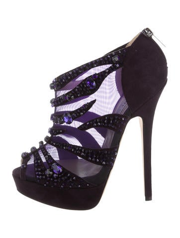 Jimmy Choo Crystal Embellished Booties