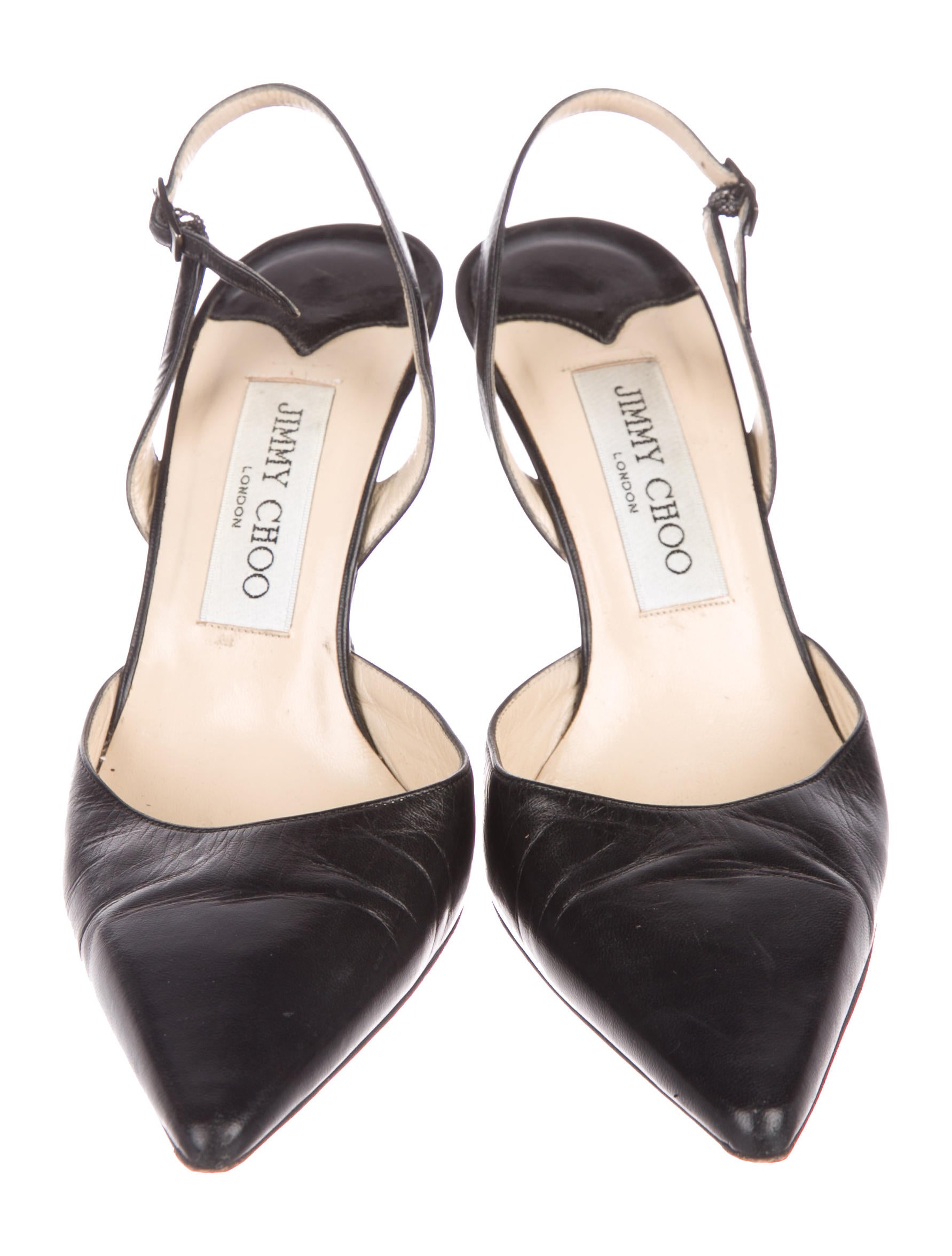 leather slingback pumps