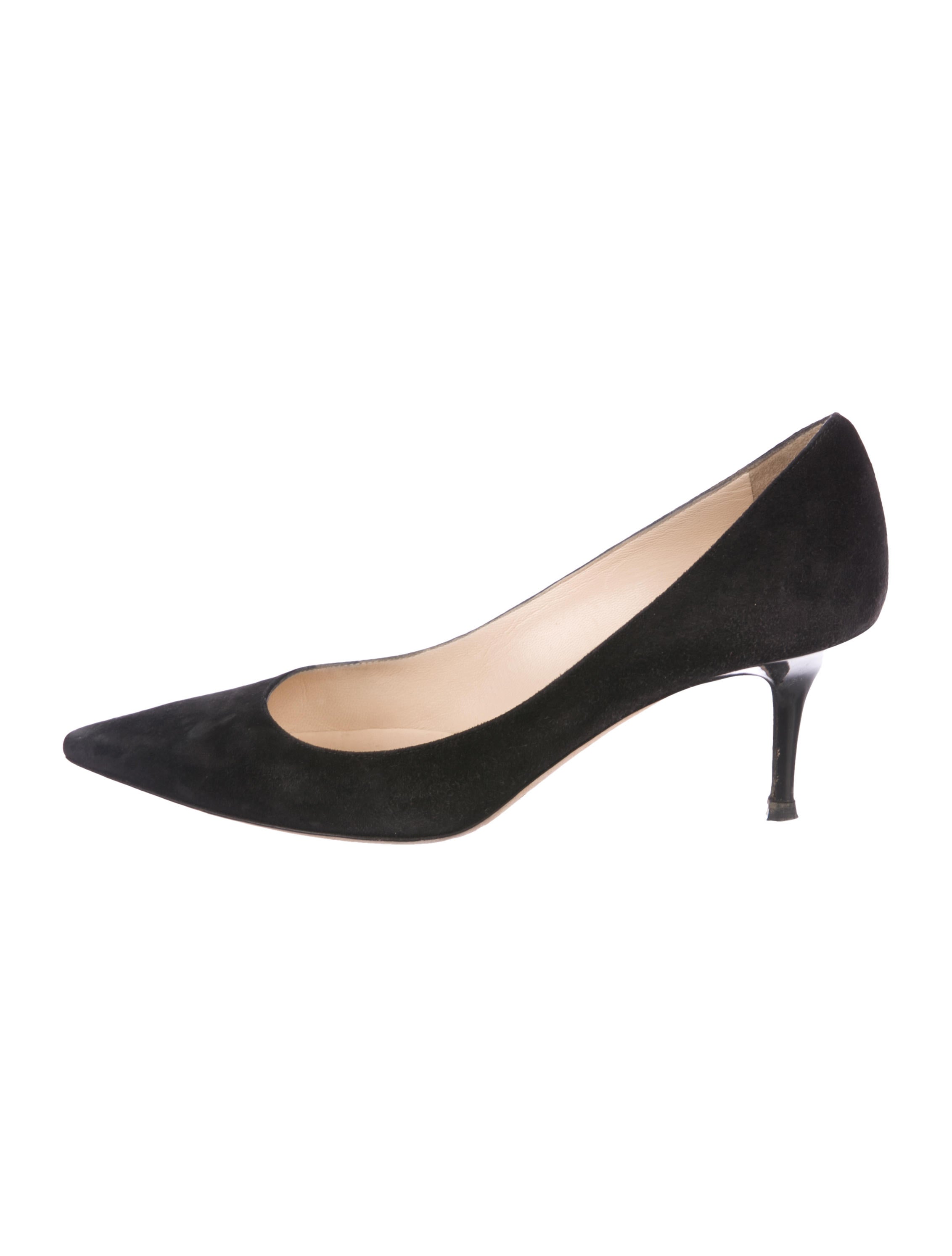 suede pointed toe pumps